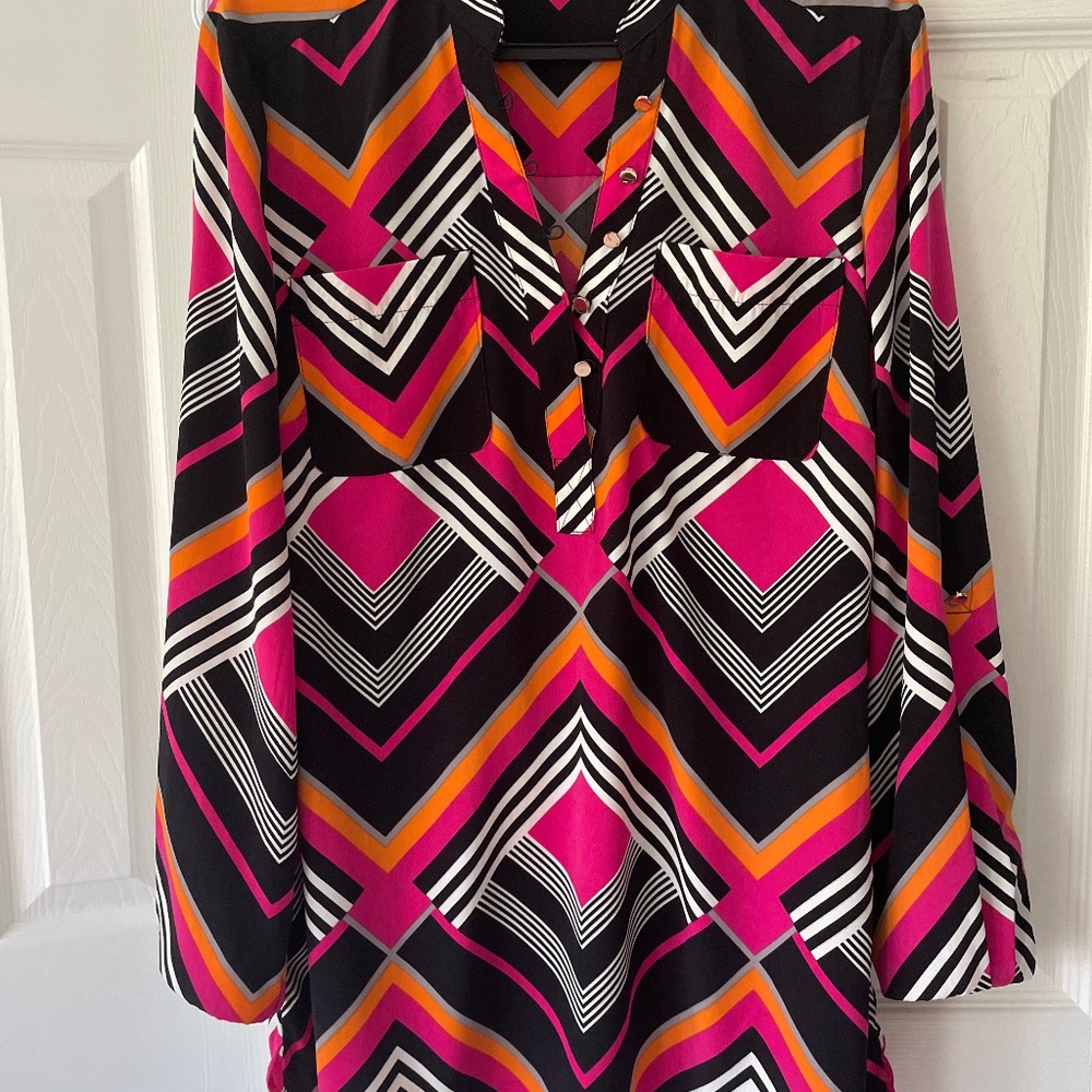 Mao collar blouse